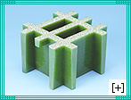 Heavy mesh moulded gratings