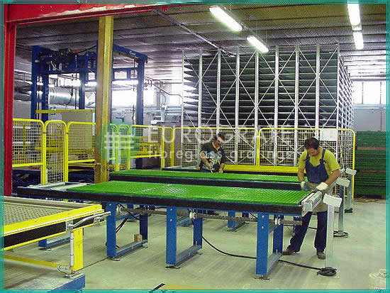 production of grating panels