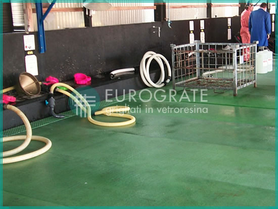resin flooring in a chemical industry application