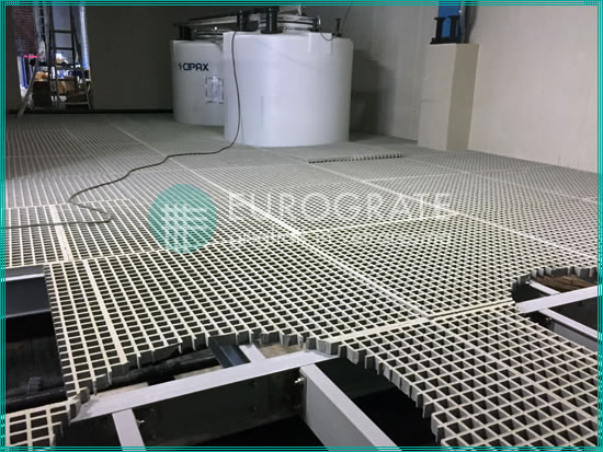 bespoke cutting of a grating used in corrosive environments