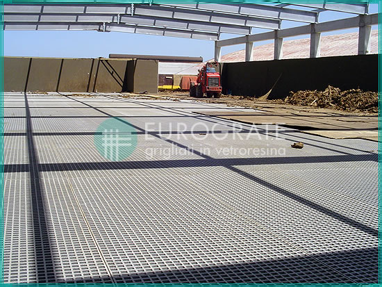 floor gratings for a new water treatment plant