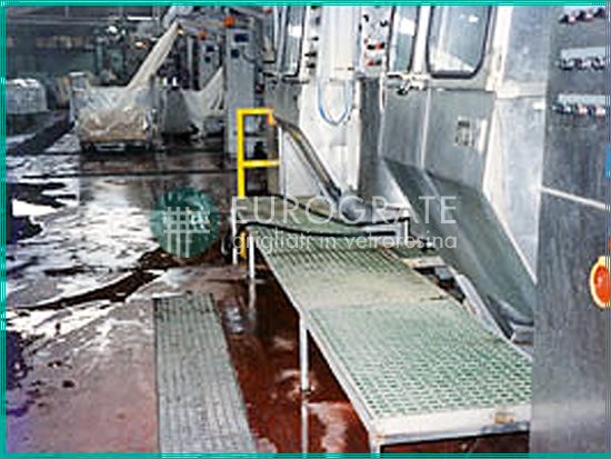 gratings installed in the textile industry