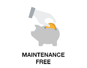 Characteristics GRP: maintenance free