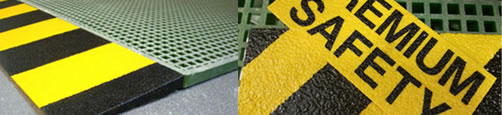 Safety product: safety edge, stair tread covers, ladder rung covers, flat panel, atex anti-static grating, anti-slip grating
